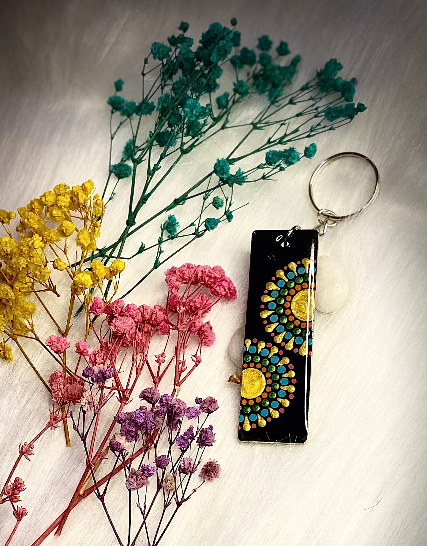 Dot Mandala Keychain