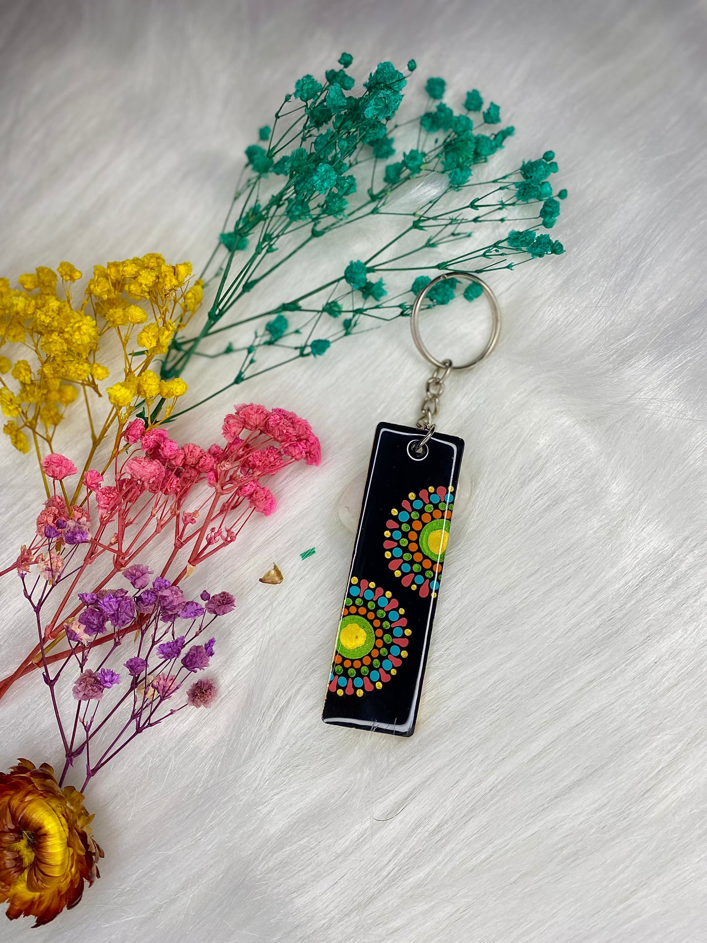 Dot Mandala Keychain