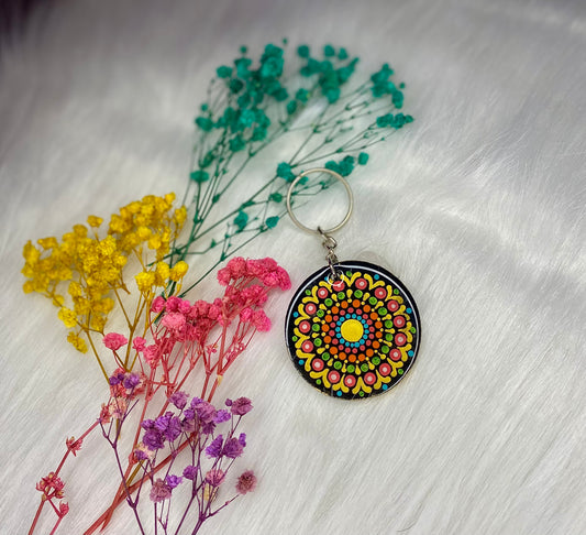 Dot Mandala Keychain