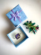 Eternal Wish Ring - Blue Square