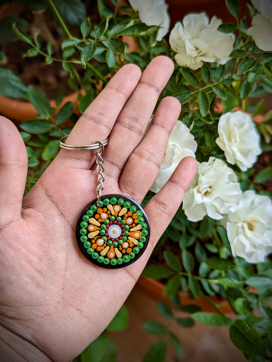 Dot Mandala Keychain